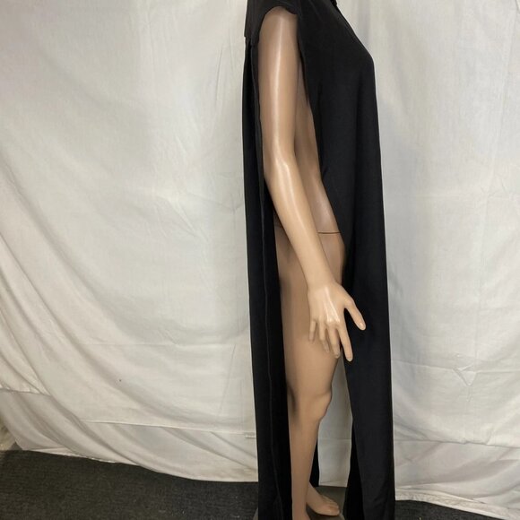 Florian Wowretzko Unisex Long Open-Side Shirt Dress – Black – Size M - Picture 11 of 11